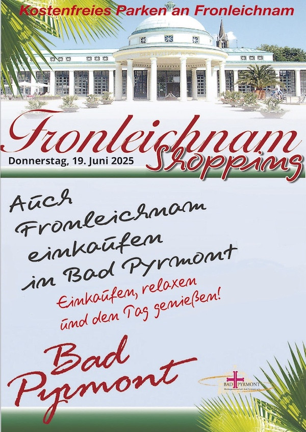 Fronleichnam-Shopping